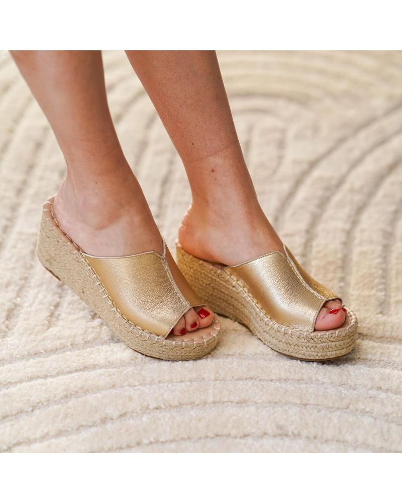 PUNTOSALAO SANDALIAS DORADAS DE PLATAFORMA EN YUTE PARA MUJER TF5154 VARIOS COLORES