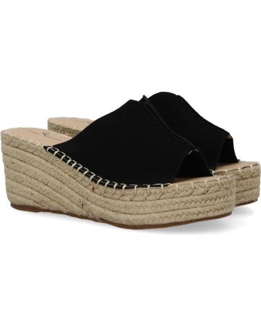 PUNTOSALAO SANDALIAS DE PLATAFORMA EN YUTE PARA MUJER PALA COLOR NEGRO VARIOS COLORES