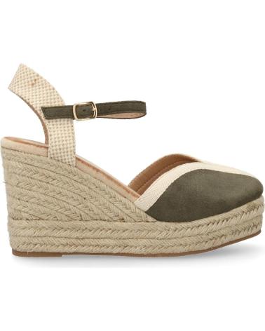 PUNTOSALAO SANDALIAS DE CUNA COMODA EN YUTE PARA MUJER COLOR VERDE TF33 VARIOS COLORES