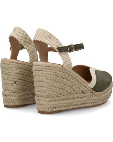 PUNTOSALAO SANDALIAS DE CUNA COMODA EN YUTE PARA MUJER COLOR VERDE TF33 VARIOS COLORES