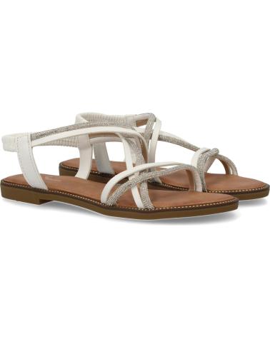 PUNTOSALAO SANDALIAS PLANAS COMODAS MUJER TIRAS COLOR BLANCO TF2509 VARIOS COLORES