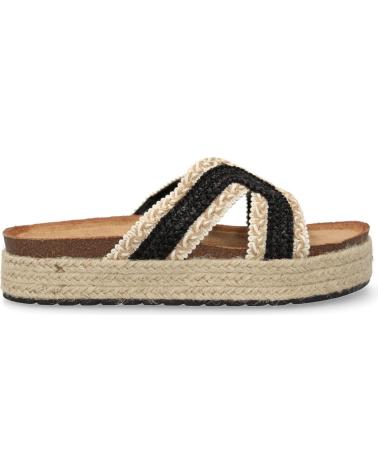 PUNTOSALAO SANDALIAS PLANAS EN YUTE PALA TRENZADA PARA MUJER COLOR NEGR VARIOS COLORES