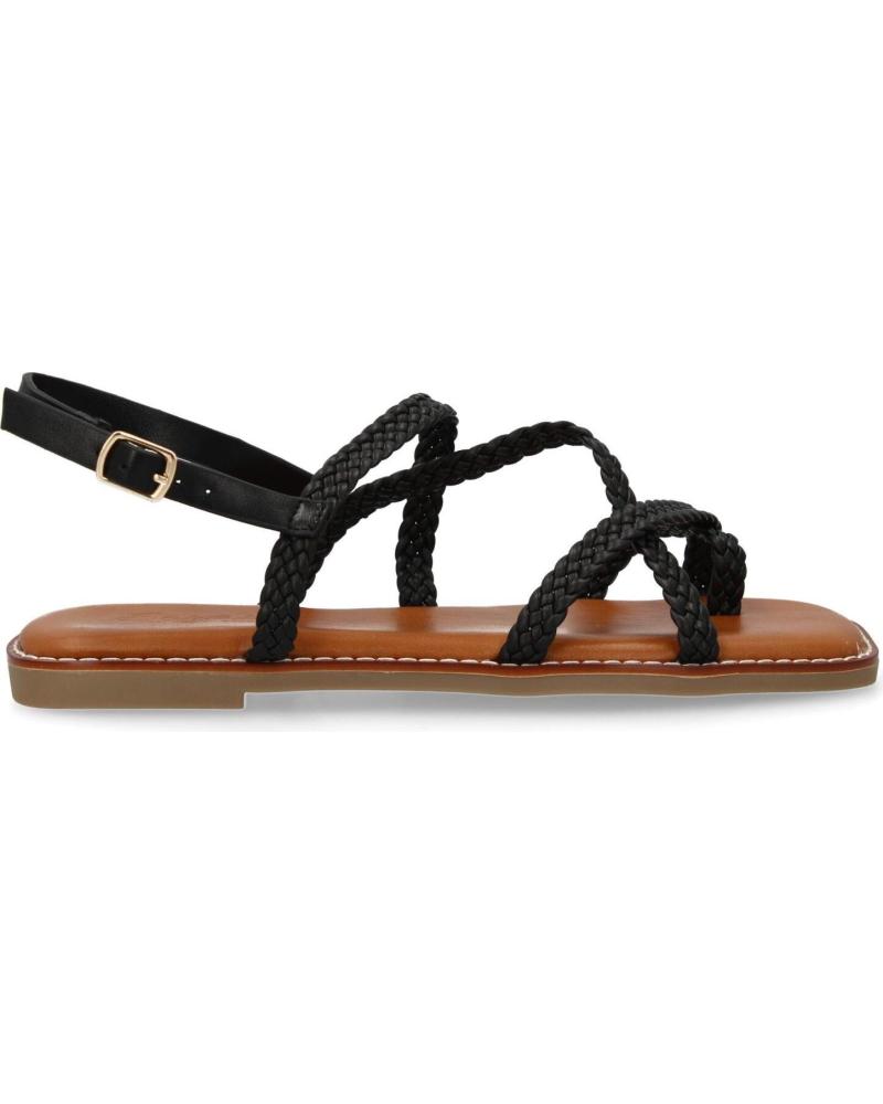 PUNTOSALAO SANDALIAS PLANAS COMODAS TRENZADAS PARA MUJER COLOR NEGRO 1U VARIOS COLORES