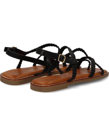 PUNTOSALAO SANDALIAS PLANAS COMODAS TRENZADAS PARA MUJER COLOR NEGRO 1U VARIOS COLORES