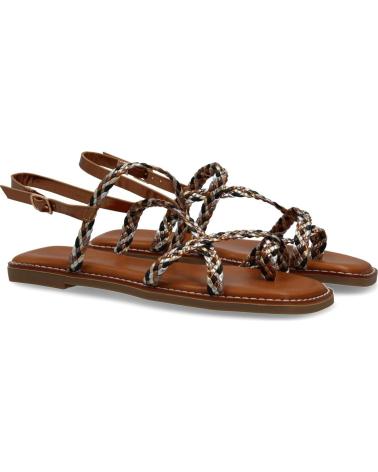 PUNTOSALAO SANDALIAS PLANAS COMODAS TRENZADAS PARA MUJER COLOR CHAMPAN VARIOS COLORES