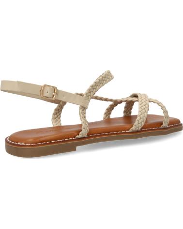 PUNTOSALAO SANDALIAS PLANAS COMODAS TRENZADAS PARA MUJER COLOR BEIGE 1U VARIOS COLORES