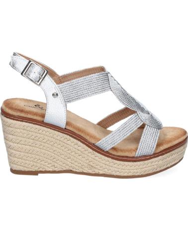PUNTOSALAO SANDALIAS PLATEADAS DE CUNA MEDIA EN YUTE PARA MUJER TF5326 VARIOS COLORES