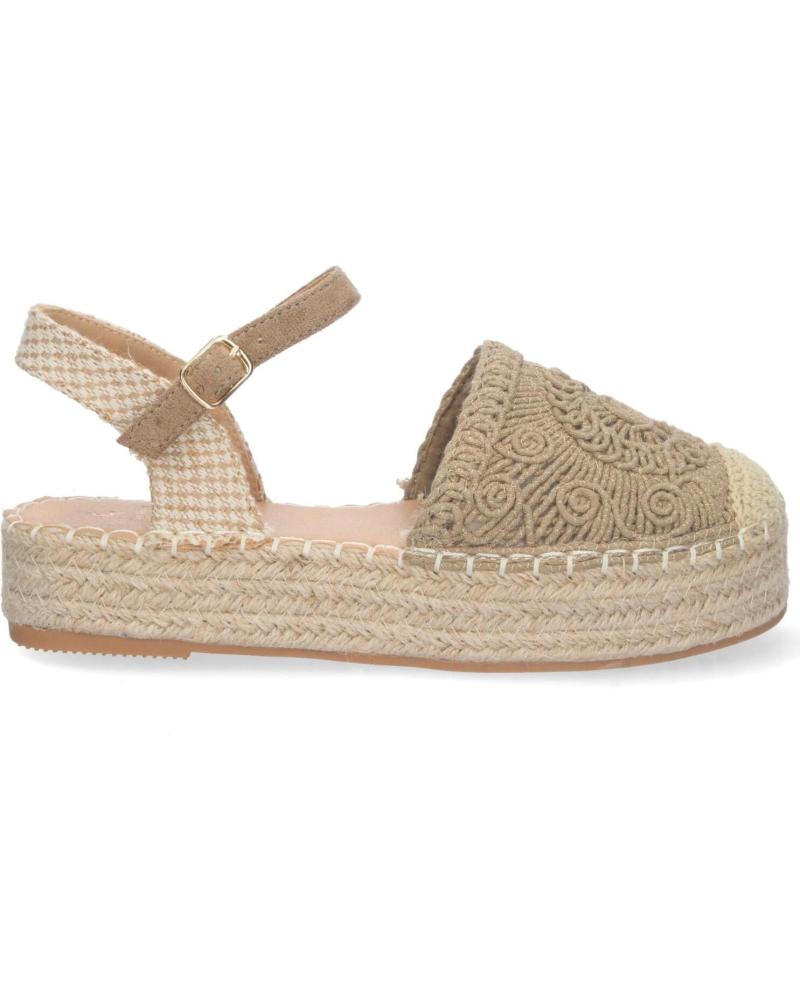 PUNTOSALAO ALPARGATAS DE PLATAFORMA EN YUTE Y HEBILLA MUJER COLOR KAKI VARIOS COLORES