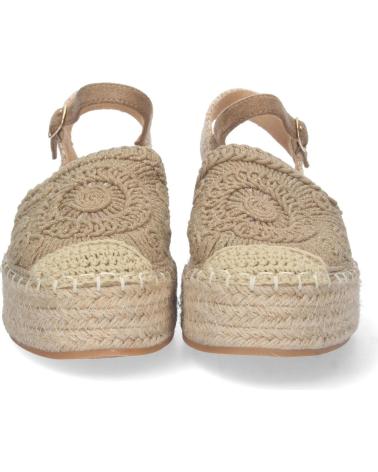 PUNTOSALAO ALPARGATAS DE PLATAFORMA EN YUTE Y HEBILLA MUJER COLOR KAKI VARIOS COLORES