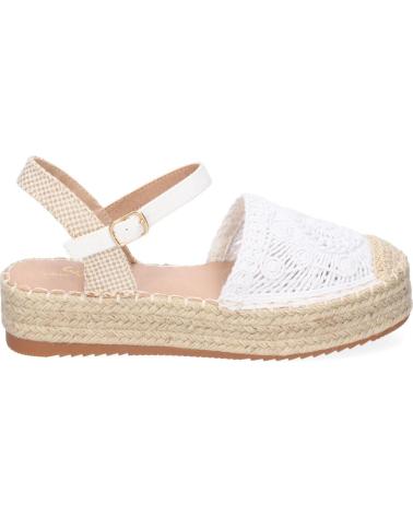 PUNTOSALAO ALPARGATAS DE PLATAFORMA EN YUTE Y HEBILLA MUJER COLOR BLANC VARIOS COLORES