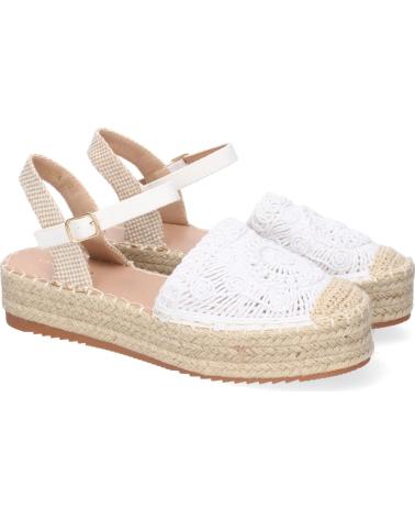 PUNTOSALAO ALPARGATAS DE PLATAFORMA EN YUTE Y HEBILLA MUJER COLOR BLANC VARIOS COLORES