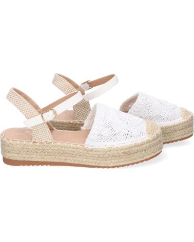 PUNTOSALAO ALPARGATAS DE PLATAFORMA EN YUTE Y HEBILLA MUJER COLOR BLANC VARIOS COLORES