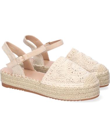 PUNTOSALAO ALPARGATAS DE PLATAFORMA EN YUTE Y HEBILLA MUJER COLOR BEIGE VARIOS COLORES