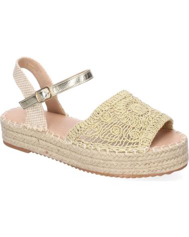 PUNTOSALAO SANDALIAS DORADAS PLANAS EN YUTE PALA TRENZADA ABIERTA MUJER VARIOS COLORES
