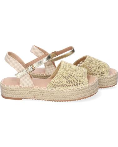 PUNTOSALAO SANDALIAS DORADAS PLANAS EN YUTE PALA TRENZADA ABIERTA MUJER VARIOS COLORES