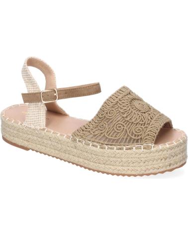 PUNTOSALAO SANDALIAS PLANAS EN YUTE PALA TRENZADA ABIERTA PARA MUJER KA VARIOS COLORES