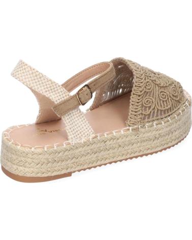 PUNTOSALAO SANDALIAS PLANAS EN YUTE PALA TRENZADA ABIERTA PARA MUJER KA VARIOS COLORES