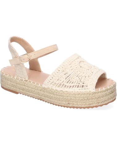 PUNTOSALAO SANDALIAS PLANAS EN YUTE PALA TRENZADA ABIERTA PARA MUJER BE VARIOS COLORES