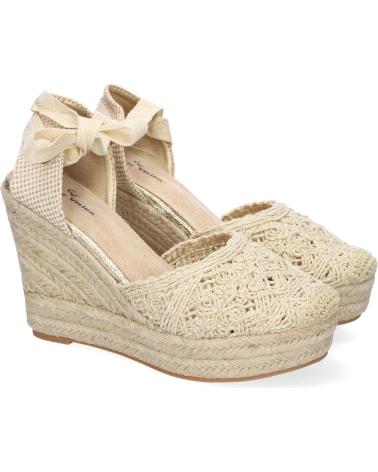 PUNTOSALAO SANDALIAS DORADAS DE CUNA EN YUTE PARA MUJER PALA CROCHET TF VARIOS COLORES