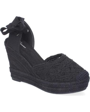 PUNTOSALAO SANDALIAS DE CUNA EN YUTE PARA MUJER PALA CROCHET NEGRO TF10 VARIOS COLORES