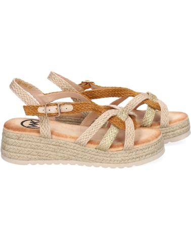 PUNTOSALAO SANDALIAS PLANAS DE YUTE TRENZADO PARA MUJER COLOR CAMEL KK- VARIOS COLORES
