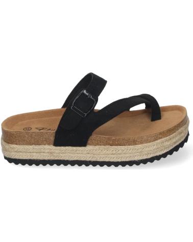 PUNTOSALAO SANDALIAS PLANAS CON PLATAFORMA TIPO ESCLAVA PARA MUJER NEGR VARIOS COLORES