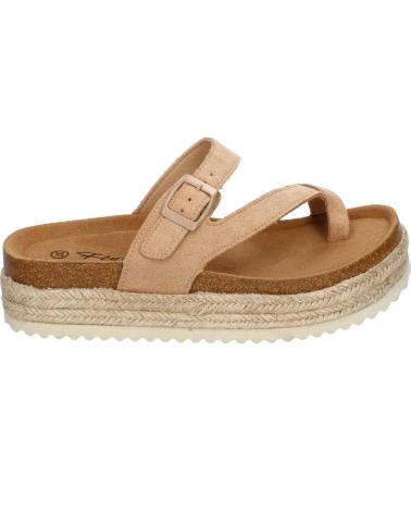 PUNTOSALAO SANDALIAS PLANAS CON PLATAFORMA TIPO ESCLAVA PARA MUJER KAKI VARIOS COLORES