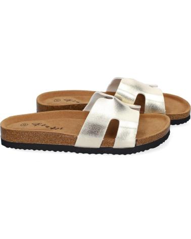 PUNTOSALAO SANDALIAS DORADAS PLANAS BAJAS PARA MUJER COMODAS M-235 VARIOS COLORES