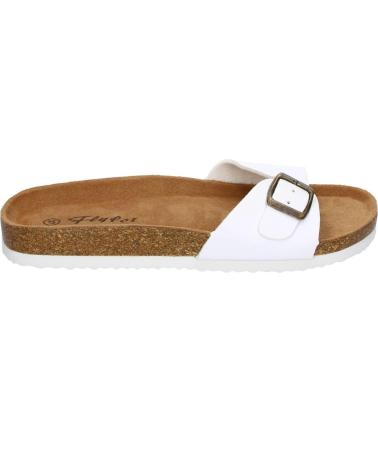PUNTOSALAO SANDALIAS PLANAS COMODAS PARA MUJER PALA HEBILLA COLOR BLANC VARIOS COLORES