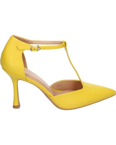 PUNTOSALAO ZAPATOS DE VESTIR TACON FINO SALON PARA MUJER COLOR AMARILLO VARIOS COLORES