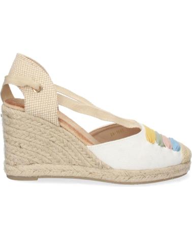 PUNTOSALAO SANDALIAS DE CUNA MEDIA EN YUTE CIERRE LAZOS MUJER COLORES VARIOS COLORES