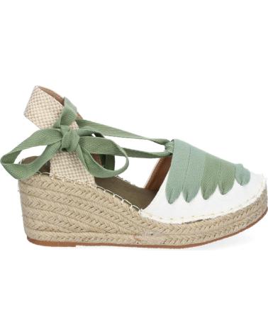 PUNTOSALAO SANDALIAS DE CUNA MEDIA EN YUTE PARA MUJER COLOR VERDE LL7U3 VARIOS COLORES