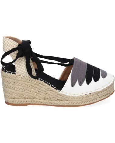 PUNTOSALAO SANDALIAS DE CUNA MEDIA EN YUTE PARA MUJER COLOR NEGRO LL7U3 VARIOS COLORES