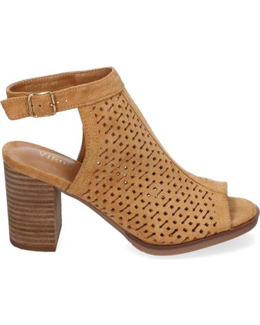 PUNTOSALAO SANDALIAS DE TACON COMODO DISENO CALADO PARA MUJER COLOR CUE VARIOS COLORES