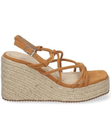 PUNTOSALAO SANDALIAS DE CUNA EN YUTE CON TIRAS Y PLATAFORMA CAMEL JNS-5 VARIOS COLORES