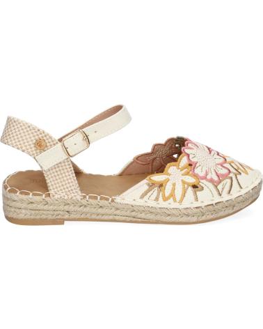 PUNTOSALAO SANDALIAS PLANAS EN YUTE FLORES BORDADAS MUJER COLOR APRICOT VARIOS COLORES