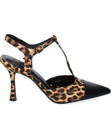 PUNTOSALAO ZAPATOS DE TACON ESTILO SALON PARA MUJER COLOR LEOPARDO B-50 VARIOS COLORES