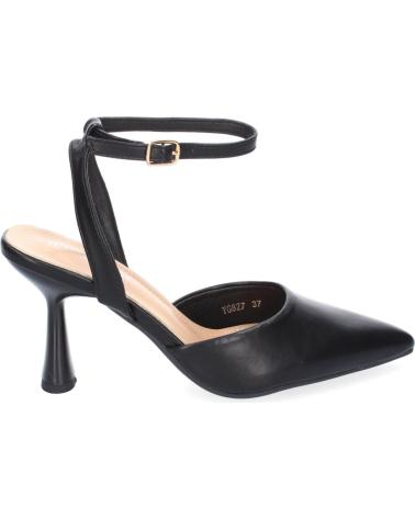 PUNTOSALAO ZAPATOS DE VESTIR TACON MEDIO SALON PARA MUJER COLOR NEGRO Y VARIOS COLORES