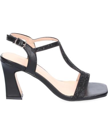 PUNTOSALAO SANDALIAS DE TACON MEDIO FIESTA PARA MUJER COLOR NEGRO W18-7 VARIOS COLORES