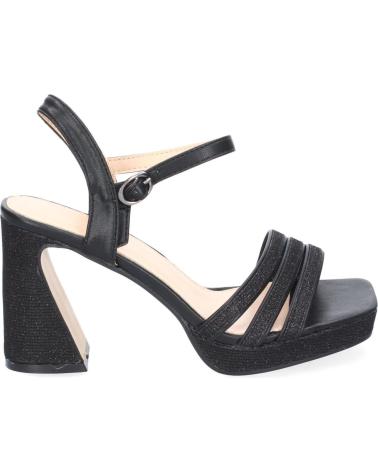 PUNTOSALAO SANDALIAS DE TACON MEDIO FIESTA PARA MUJER COLOR NEGRO W18-5 VARIOS COLORES