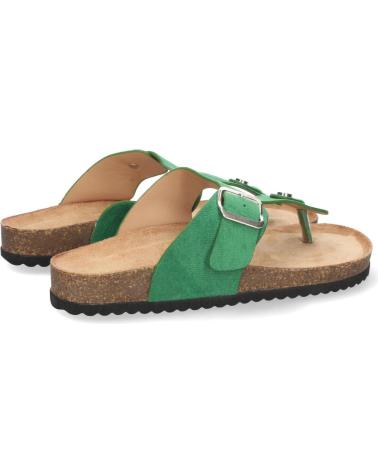 PUNTOSALAO SANDALIA ESCLAVA PLANA MUJER COLOR VERDE VARIOS COLORES