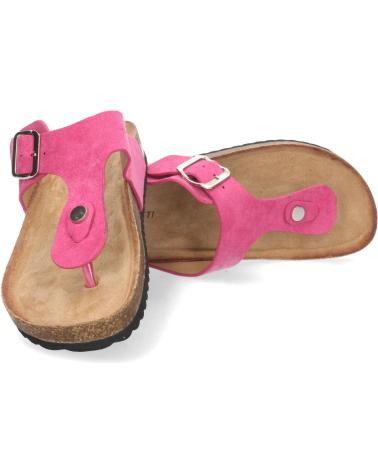 PUNTOSALAO SANDALIA ESCLAVA PLANA MUJER COLOR FUCSIA VARIOS COLORES