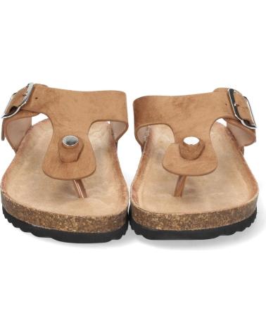 PUNTOSALAO SANDALIA ESCLAVA PLANA MUJER COLOR CAMEL VARIOS COLORES