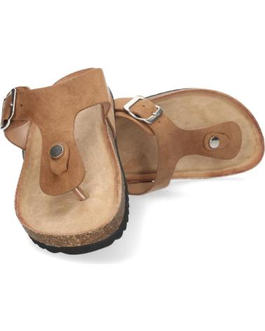 PUNTOSALAO SANDALIA ESCLAVA PLANA MUJER COLOR CAMEL VARIOS COLORES