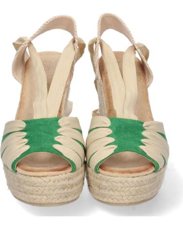 PUNTOSALAO SANDALIA CUNA ALTA LAZOS MUJER COLOR VERDE VARIOS COLORES