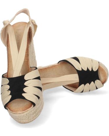 PUNTOSALAO SANDALIA CUNA ALTA LAZOS MUJER COLOR NEGRO VARIOS COLORES