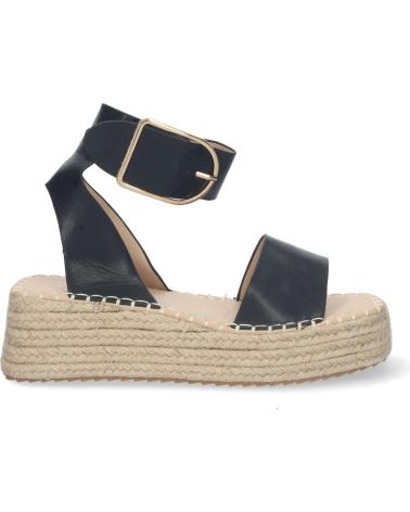 PUNTOSALAO SANDALIAS PLANAS MUJER CON YUTE COLOR NEGRO VARIOS COLORES