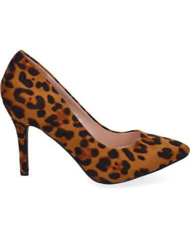 PUNTOSALAO ZAPATOS DE TACON MEDIO DE VESTIR ESTAMPADO ANIMAL LEOPARDO P VARIOS COLORES