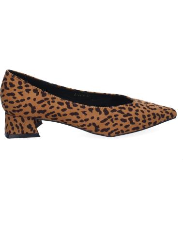 PUNTOSALAO ZAPATOS TACON BAJO DE SALON PARA MUJER ESTAMPADO ANIMAL A-33 VARIOS COLORES