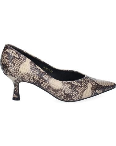 PUNTOSALAO ZAPATOS TACON MEDIO DE SALON PARA MUJER ESTAMPADO ANIMAL SER VARIOS COLORES